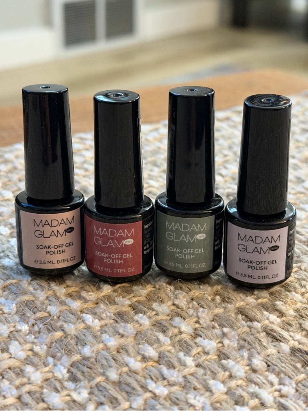 Madam Glam Gel Nail Polish | Set of 4 Mini Polishes